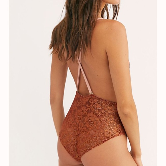 Free People Other - HAH Foil Comin’ in Hot bodysuit NWOT